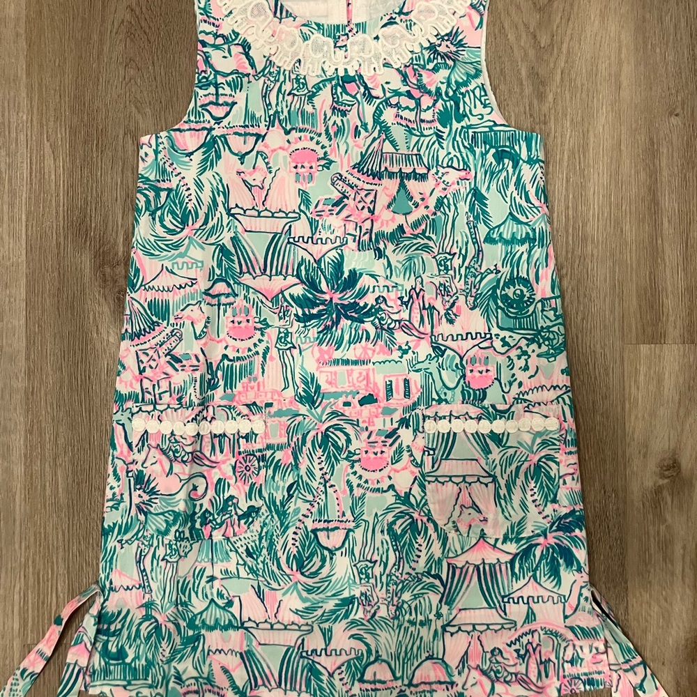 Lilly Pulitzer Pink and Green Patterned Dress